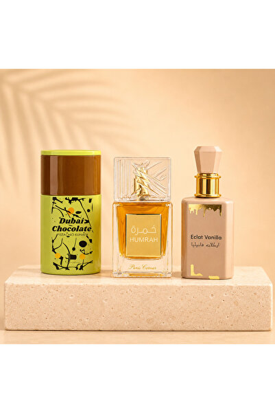 MANASIK SET 3 PARFUMURI DAMA 100 ML - ECLAT VANILLA + HUMRAH + DUBAI CHOCOLATE