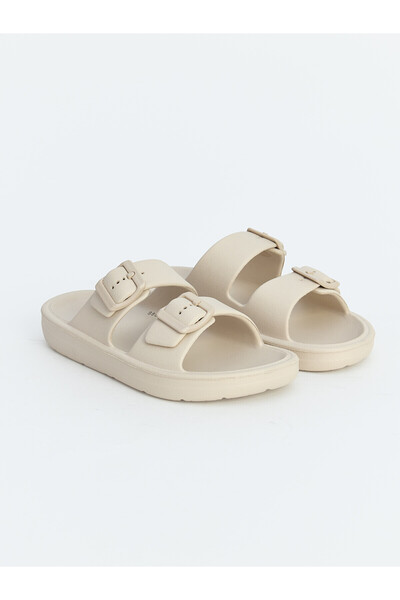 LC Waikiki Two Mt Shop Quality Lcw Steps Beige Girls' Slippers