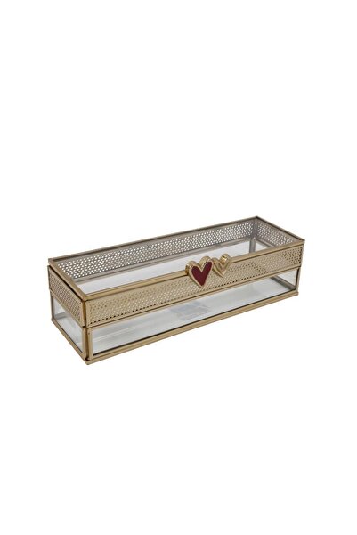 Vitale Elegant Glass Jewelry Box/Organizer 9X26X7Cm