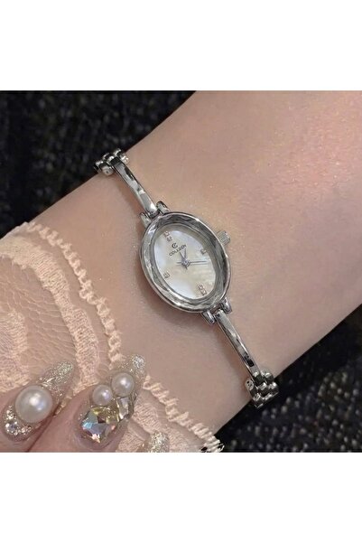 Heda Jewelry ساعة موديل فينتاج - ساعة يد نسائية بهيكل فولاذي