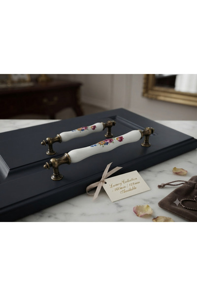 Arion Porcelain Luxury Furniture Cabinet Handle North 128 mm (12.8 cm) 160 mm...