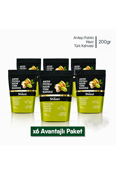 Shazel Instant Turkish Coffee with Pistachios |   Doypack |   200 Grams |   6...