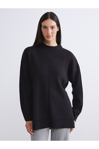 LC Waikiki Funnel Neck Oversize Women's Knitwear Tunic