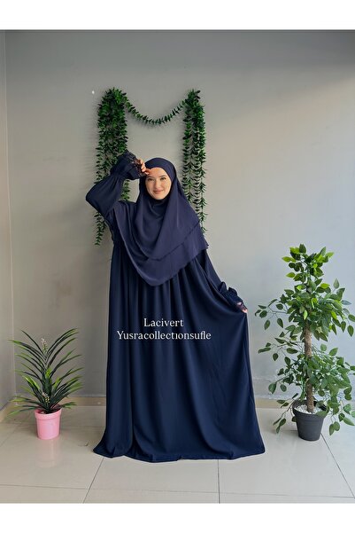 Yüsra Collection Erva Abaya and Short Sufle Set of 2