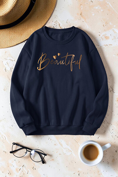 uyguntarz Unisex Printed Crew Neck Sweatshirt