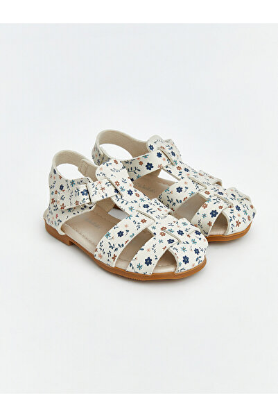 LC Waikiki Peak New Season Floral Patterned Girls' Sandals
