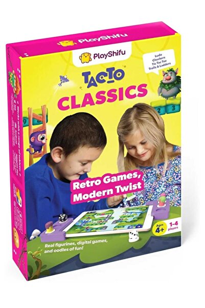 Playshifu Tacto Classics Interactive Board Game for Kids - 4 Games in 1