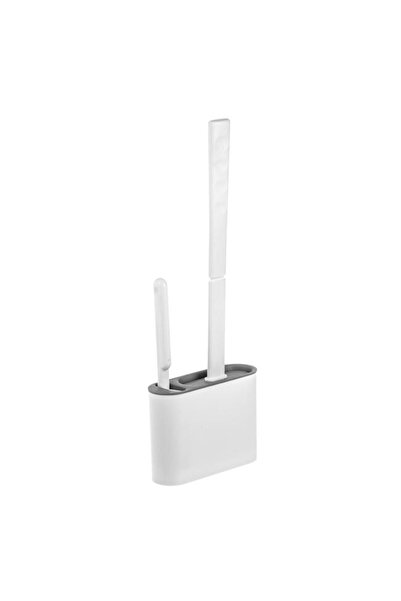 BAMI NETWORK Perie WC cu cap flexibil TPR gri 13.5x4x36cm