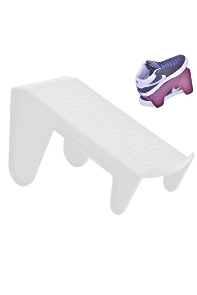 BAMI NETWORK Organizator Pantofi Compact Plastic Alb Dimensiuni 25x10x14cm