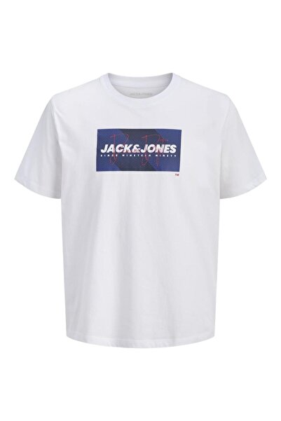 Jack & Jones Μπλούζα κοντομάνικη ανδρική "Cole" λευκή