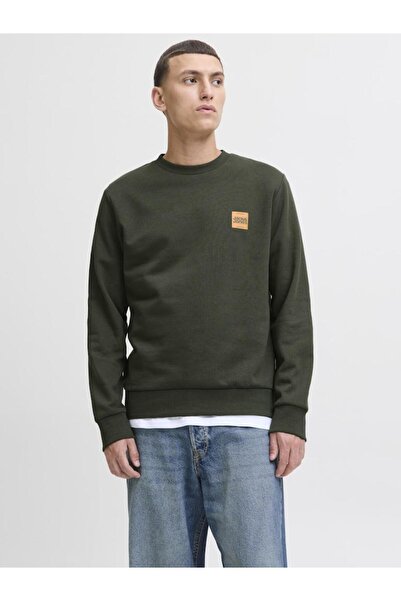 Jack & Jones Μπλούζα φούτερ ανδρική "Brandy" χακί