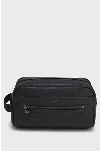 HUGO WASHBAG SİYAH ERKEK EL ÇANTASI