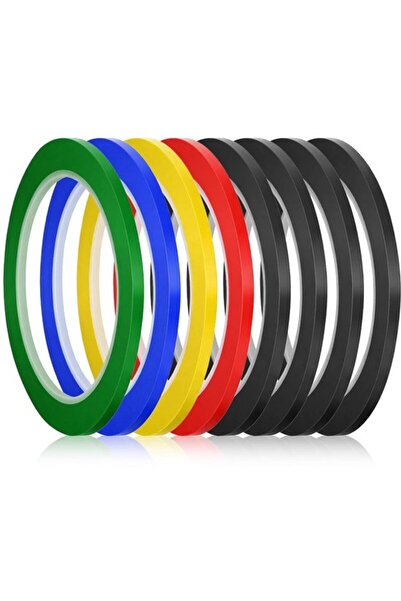 STARSTAR 8 Rolls Colorful Whiteboard Tape, Self-Adhesive Graphic & Marking Gr...