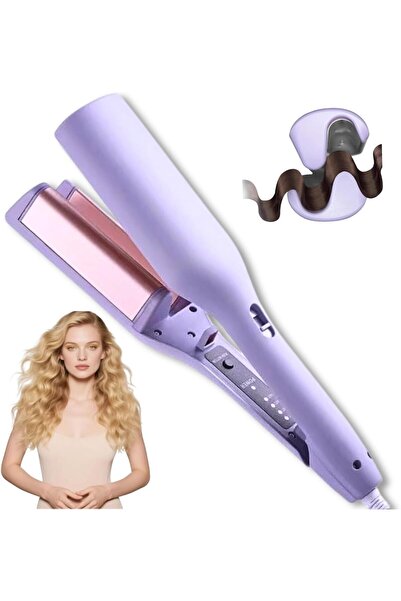 STARSTAR This wave curling iron features a double-barrel design and heats up ...