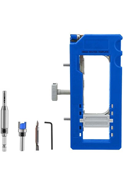 STARSTAR Door Hinge Clamp Template Kit-Adjustable Mortise-3 to 5 Inch Hinges-...