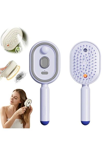 STARSTAR Electric steam brush, rechargeable hair straightener, detangles and ...