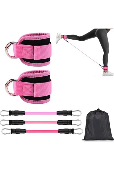 STARSTAR 6-Piece Unisex Ankle Resistance Band Set with Straps for Glute & Leg...