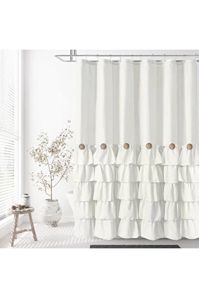 STARSTAR Single-button shower curtain, 180 x 180 cm, Foldable, Features cute ...