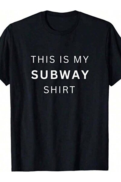 Astogria13 تيشيرت This Is My Shirt Metro Funny Humor-Shirt أسود للجنسين-للبال...
