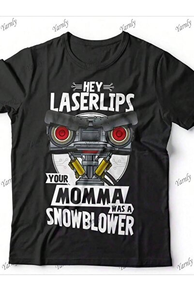 LİNA06 قميص بطبعة مضحكة "Hey Laser Lips, Your Mom Is A Snow Blower Robot" -% ...