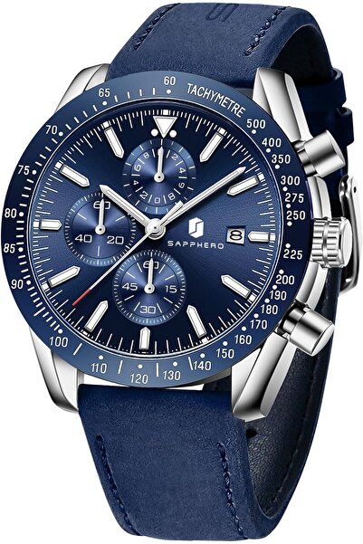 Benyar BY Watch for Men Silver Stainless Steel Mens Watches 30M Waterproof An...
