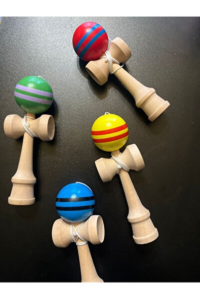 OEM Mini Kendama, 12 cm, joc de indemanare pentru copii, 7 ani+, Multe Culori