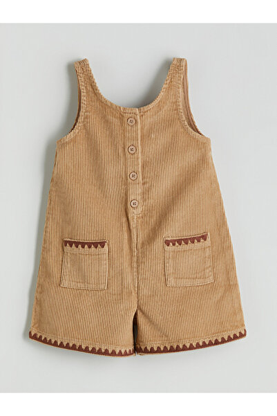LC Waikiki Crew Neck Baby Girls' Dungarees