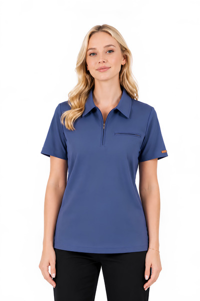 Brl Üniforma Single Top - Pocketless Lycra Unisex Doctor and Nurse Surgical U...
