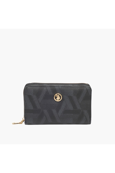 U.S. Polo Assn. US POLO ASSN. Geometric Print Zip-Around Wallet
