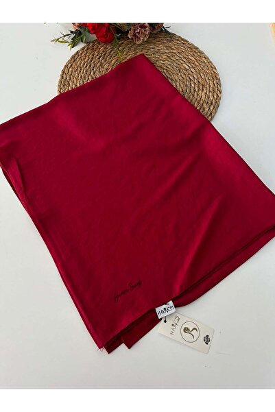 HAREM SCARF شال حريري من قماش الفوال هاريم بلون الكرز HVH0289