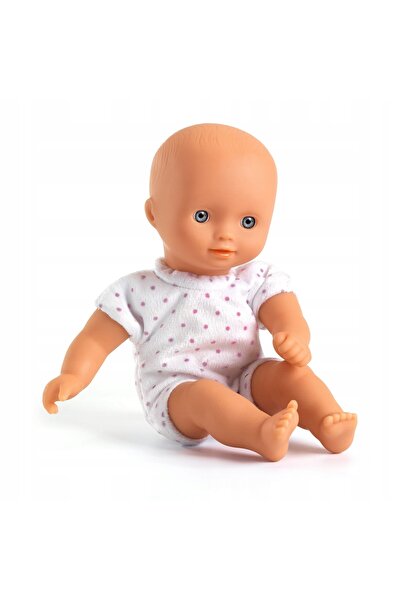 NO BRAND Păpușă Djeco Basia 20 cm Bobas cu coș tip Moses pentru joaca copiilor