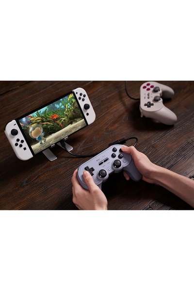 NO BRAND 8BitDo Pro2 Controler de joc retro cu fir pentru Steam Windows