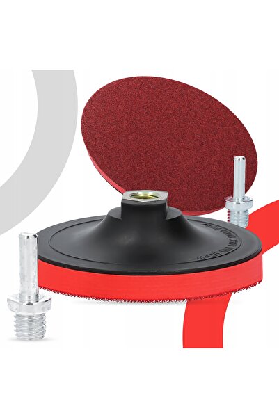 TRCR 100x Discuri abrazive 125mm P100, cu suport de cauciuc, pentru lustruire 7D