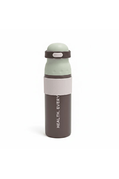 SBC Dark Brown & Sage Green Metal Water Bottle – 700 ml