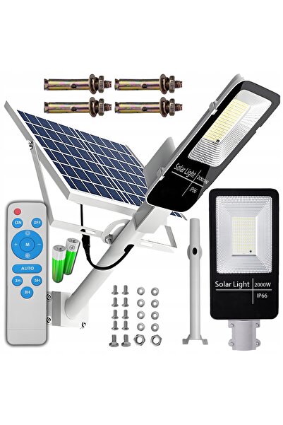 NO BRAND LAMPĂ SOLARĂ PUTERNICĂ LED DE EXTERIOR PENTRU GRĂDINĂ ȘI STRADĂ CU S...