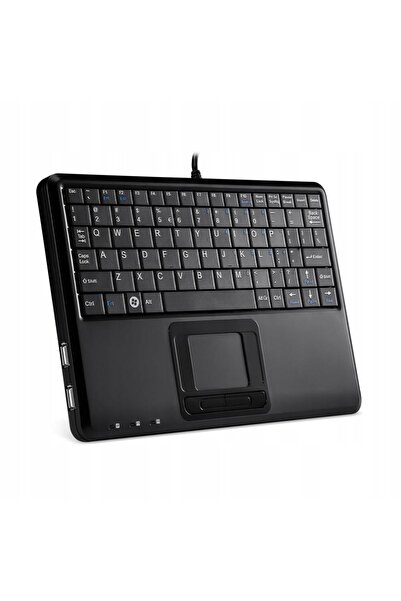 NO BRAND Tastatură cu fir perixx periboard-510 h, touchpad, 2 hub-uri USB, Negru