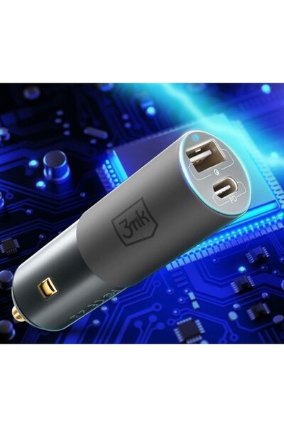 3MK Încărcător auto Hyper 100W USB-C PD + USB