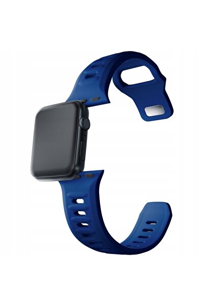 3MK Curea de ceas din silicon albastru/albastru pentru Apple Watch 42/44/45/49mm