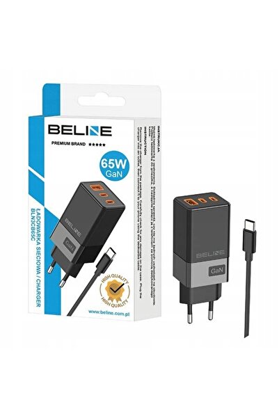 NO BRAND Încărcător de perete Beline 65W GaN 2xUSB-C PD 3.0 + 1xUSB-A QC 3.0 ...