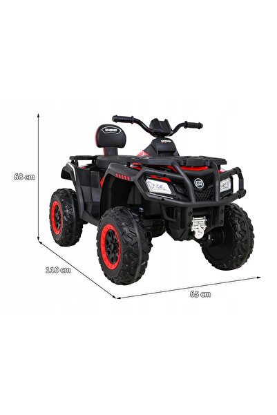 Ramiz QUAD cu baterie XT-Speed, tracțiune 4x4, motoare puternice de 80 W, plă...