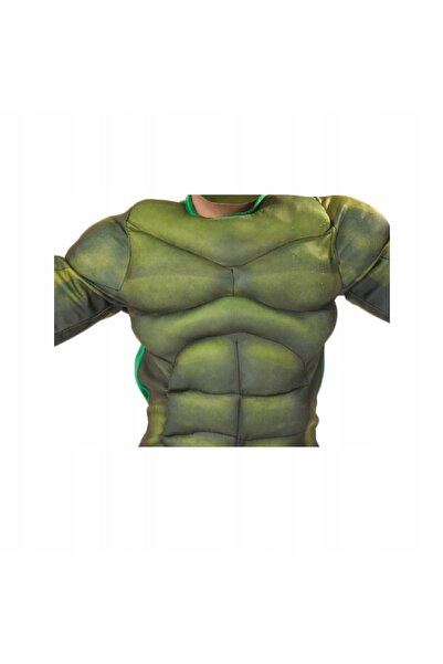 NO BRAND Costum Hulk 134/140 cm MUSCULAR Mărimea L SALOPETĂ DIN O BUCĂTĂ + MASCĂ