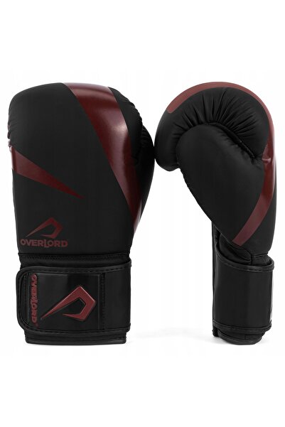 OVERLORD Mănuși de box Riven negru-roșu 16 oz