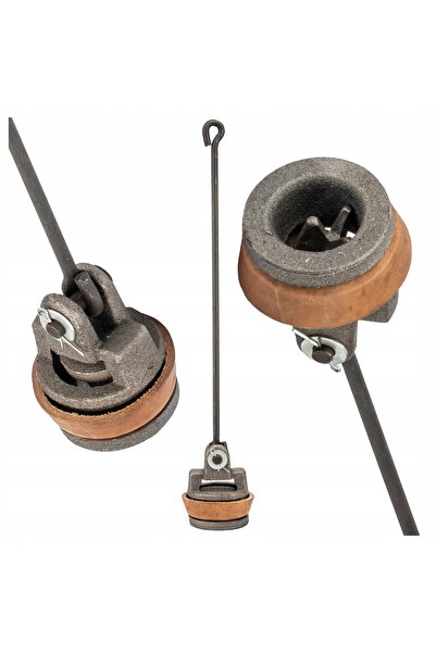 NO BRAND PISTON PENTRU POMPĂ DE APĂ MANUALĂ FI 75mm CU GARNITURĂ DE PIELE ȘI ...