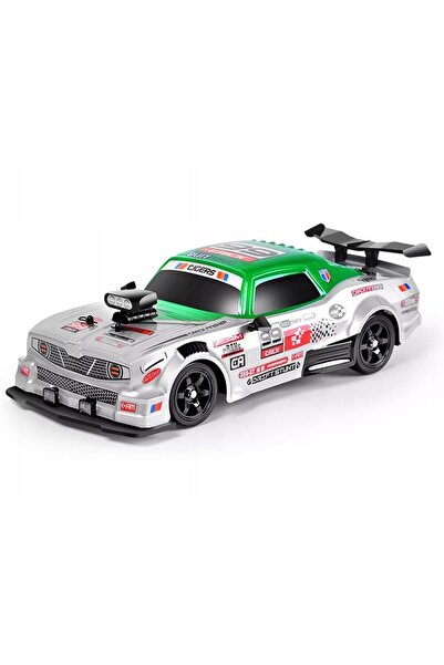 NO BRAND Mașină RC de drift mare 1:16 2,4 GHz Fume Pair Argintiu Dodge 4