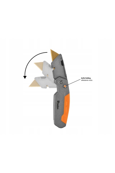 NO BRAND CUȚIT PLIABIL CU LAMĂ TRAPEZOIDALĂ BRADAS CUTTER