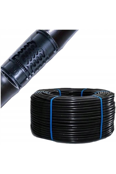 LoveMyGarden Furtun de irigare prin picurare negru 16mm, rolă de 33cm, 100m, ...