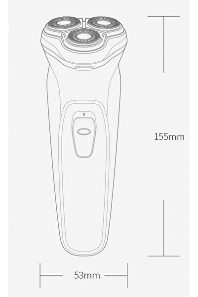 NO BRAND Aparat de ras electric pentru bărbați Enchen Blackstone-C, trimmer, ...