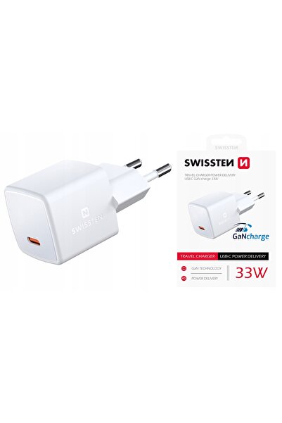 NO BRAND ÎNCĂRCĂTOR DE REȚEA RAPID USB-C 33 W GaN SWISSTEN