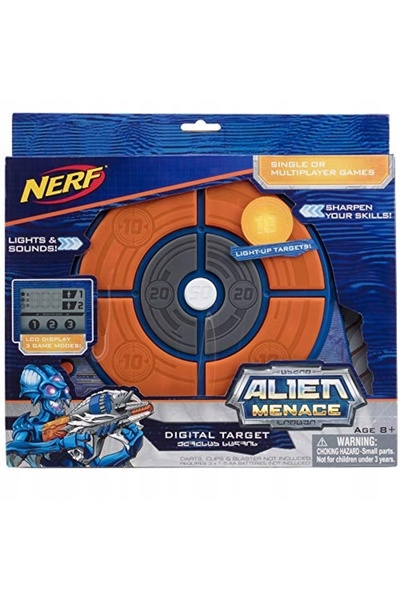Nerf ALIEN MENACE ȚINTĂ ELECTRONICĂ CU ECRAN, 3 MODURI DE JOC, SUNET