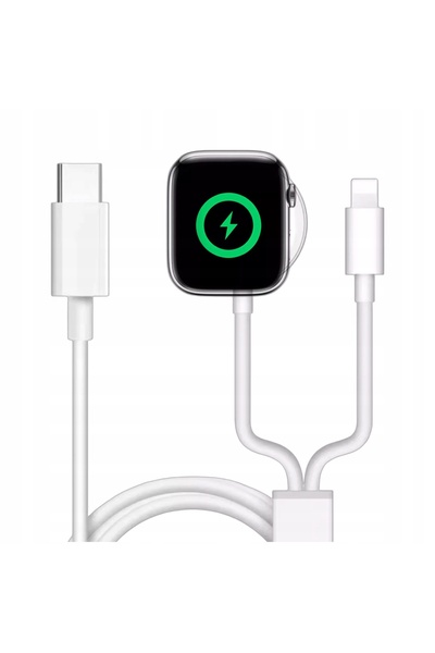 NO BRAND Încărcător magnetic USB-C pentru Apple iPhone, Watch 2, 3, 4, 5, 6, ...